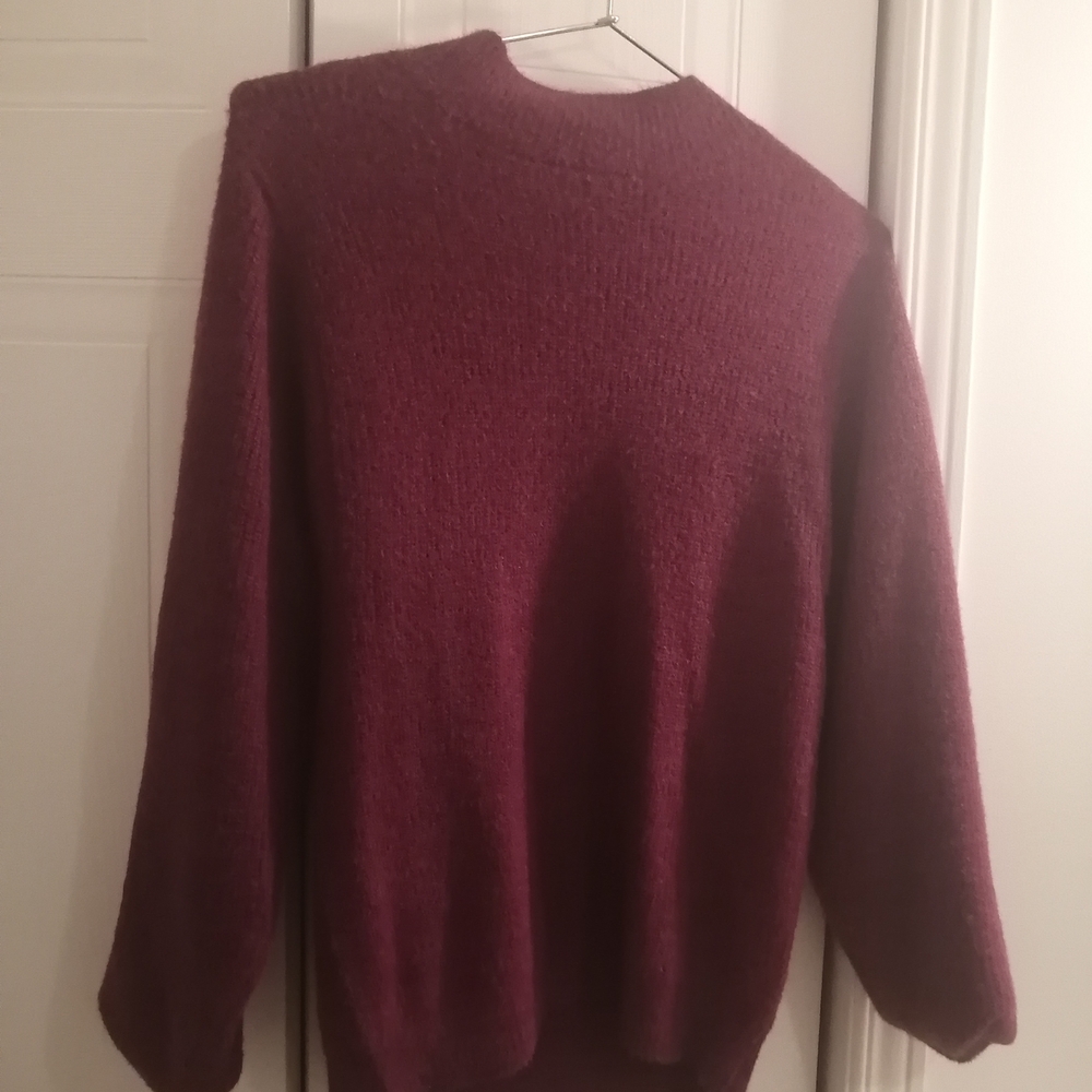 Suzy Shier Deep Red Turtleneck Sweater